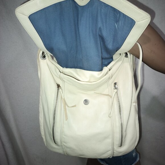 Christopher Kon Alanna Cream Colored Hobo Leather Bag - Picture 11 of 16
